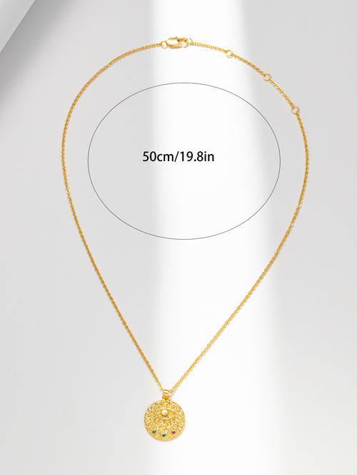 Colorstone Evil Eye Necklace