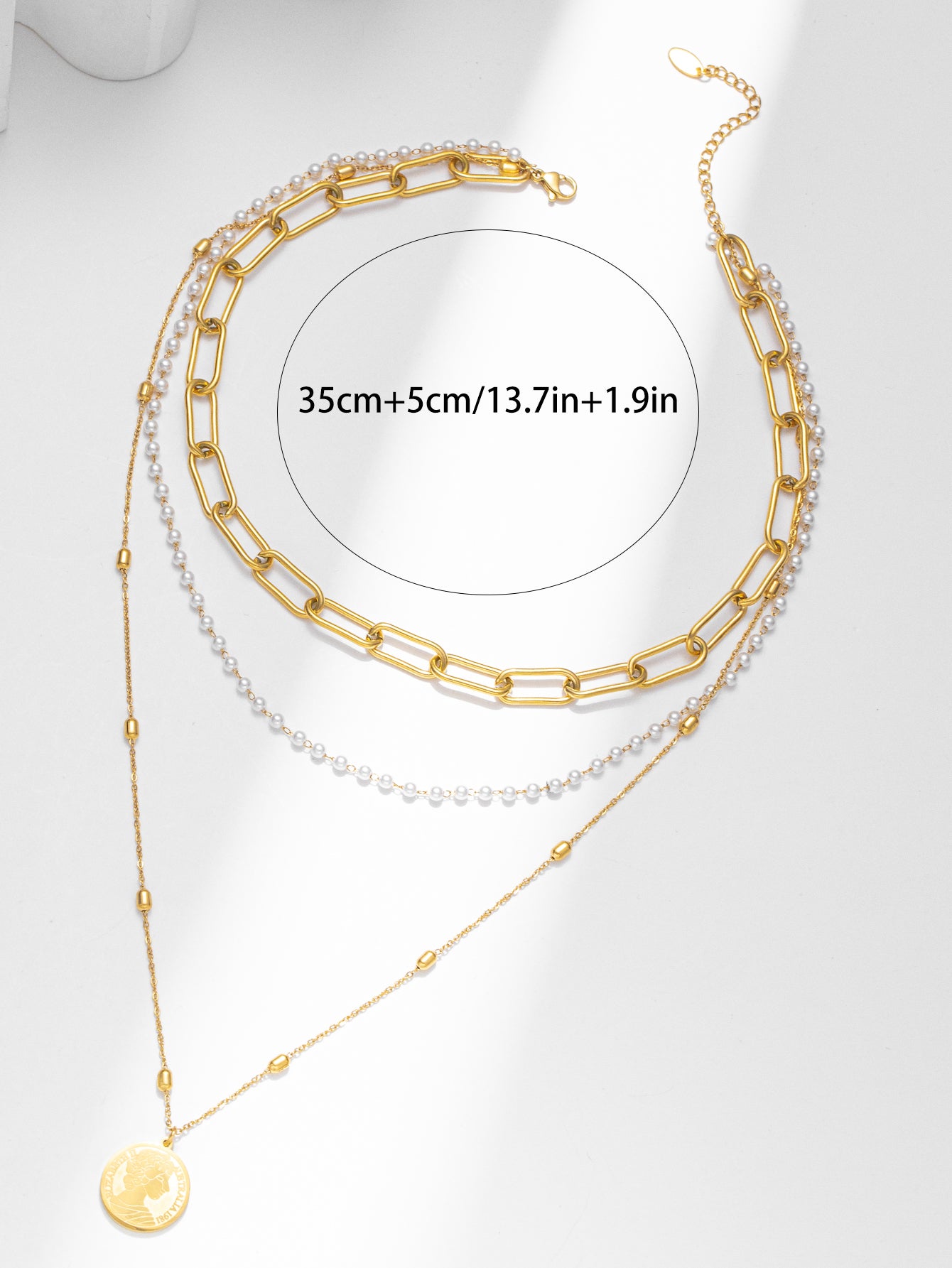 Triple Layered Pearl Necklace: A Symphony of Elegance in Every Tier – Sparkle&Refined Triple Layered Pearl Necklace: A Symphony of Elegance in Every Tier – Sparkle&Refined
