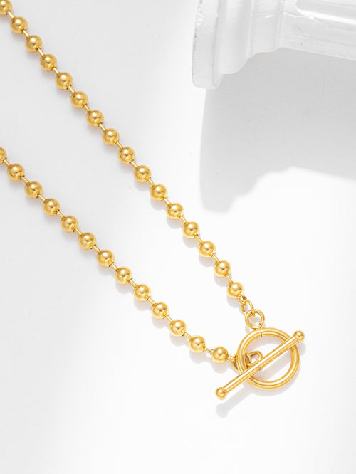 Trending Gold Bead Chain Necklace Chocker