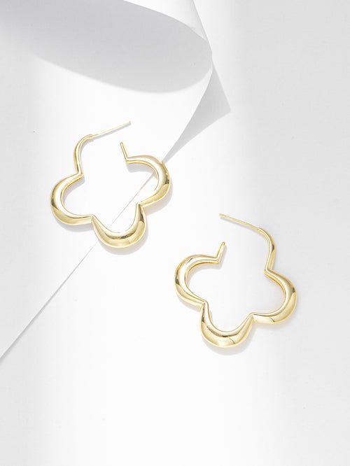 Gold Flower Earring