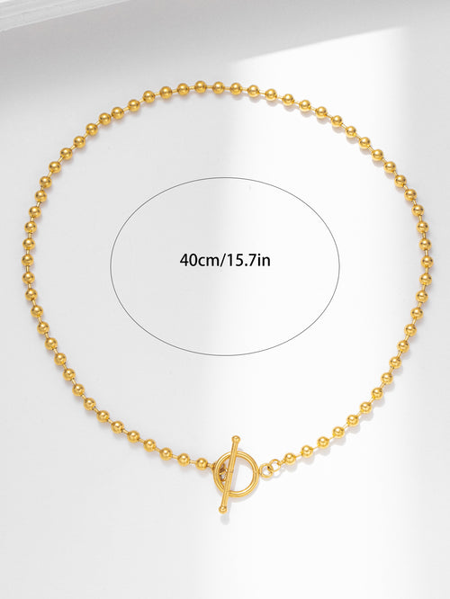 Trending Gold Bead Chain Necklace Chocker